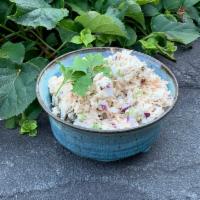 Tuna Salad Side · American pole caught tuna, capers, red onion, dill, celery, homemade mayo, salt & pepper