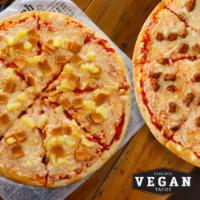 Hawaiian Pizza · Pizza sauce, ham, pineapple and cheese.