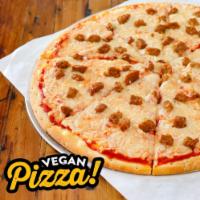 Sausage Pizza · Pizza sauce, gluten free sausage and cheese.