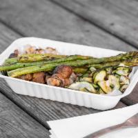 Veggie Combo · Krazy kurls (zucchini), mushrooms, asparagus, and onions grilled. Also comes with our all ne...