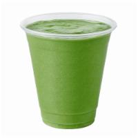 Supreme Greens Smoothie · Spinach, romaine, kale, banana, dates, raw almonds and hemp milk. Raw. Gluten-free. Vegan.