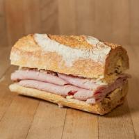Ham Sandwich · Thinly sliced meat from a pig's leg.