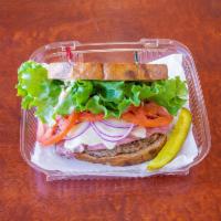 City Square Burger Meal · 1/4 lb. burger and 1/4 lb. pastrami with lettuce, tomato, red onion, Swiss cheese, thousand ...