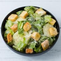 Caesar Salad · Romaine lettuce, fresh Romano cheese, cucumbers and croutons. 