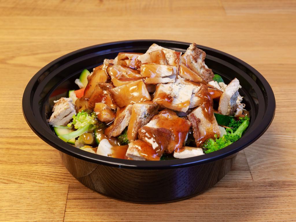 Chicken Bowl  Special · Grilled chicken breast, steamed veggies and rice.