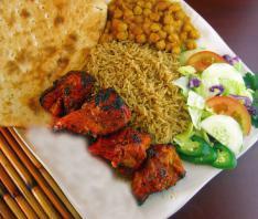 K2. Bone In Chicken Kabob · Pieces of bone in chicken, marinated in special spices and herbs, over open fire grill.