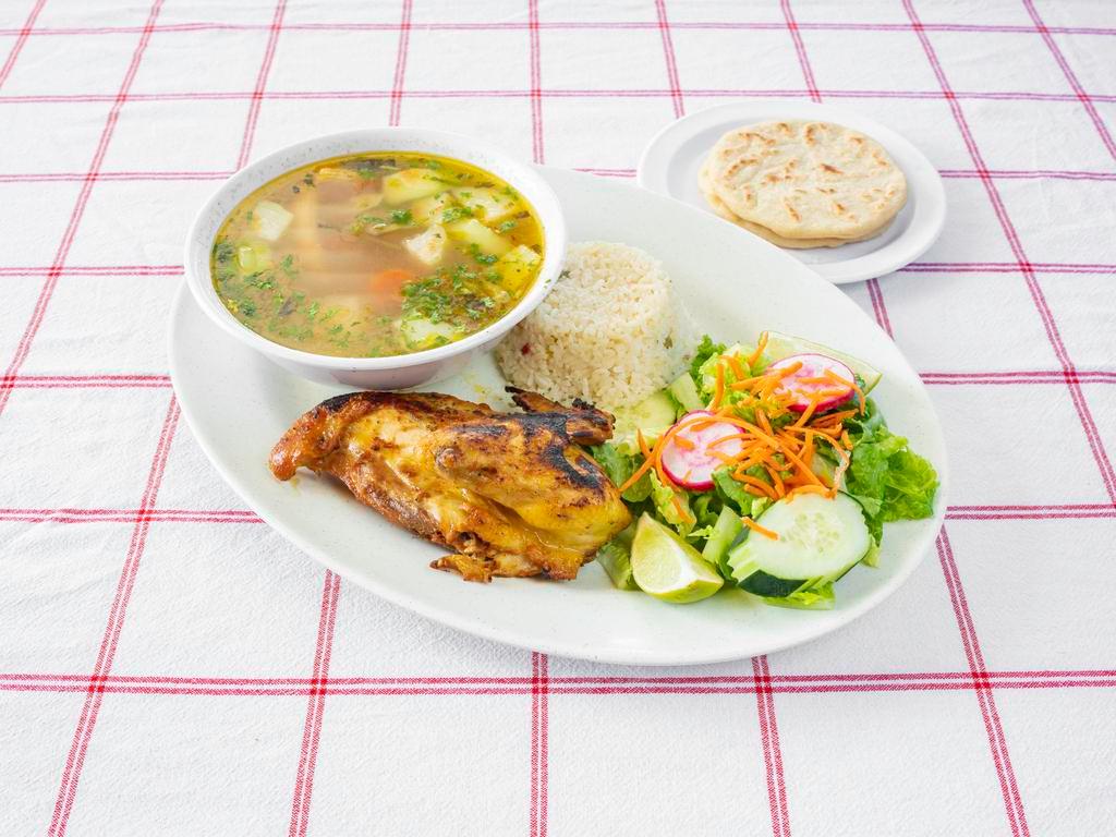 Sopa de Gallina · Todo los dias. Serve with grilled hen, rice, salad, and 2 hand made tortillas.