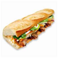 Sardine Banh mi · Sardine in tomato sauce with French baguette served with cucumber, pickle daikon, carrot, ja...