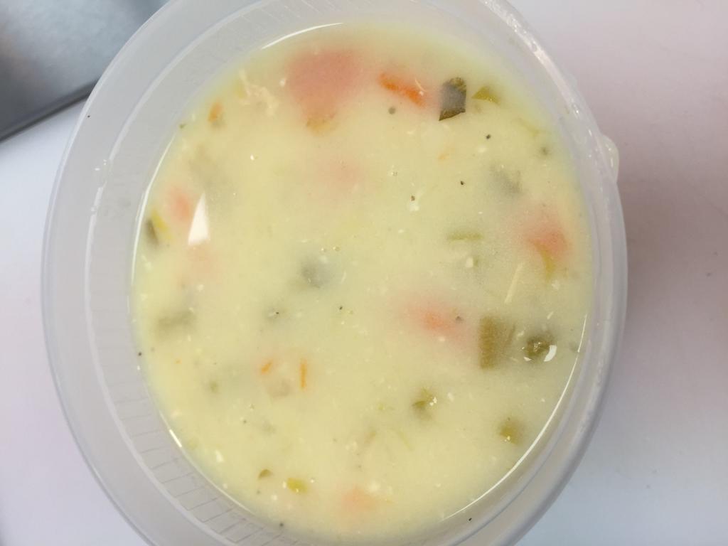 Avgolemono Soup · Greek chicken soup with orzo, lemon, and egg.