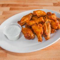 Chicken Wings · Available as Bone-In or Boneless.  Served with a 4 oz. side of dipping sauce.