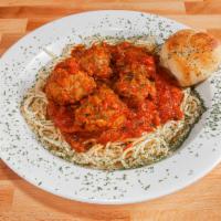 Pasta Dinner · Frank's signature pasta in marinara served with a side salad, small (2 oz) side of dressing,...