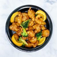 10. Orange Chicken Special  · Breaded deep fried chicken in tangy sauce, served with broccoli.