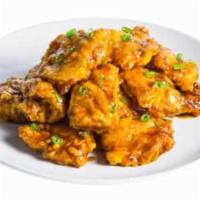 Galbi Chicken Boneless   · -boneless fried chicken marinated in our traditional smoky sweet-soy sauce