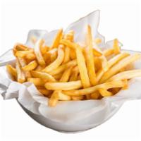 French Fries · Medium cut fries tossed in parmesan cheese. 