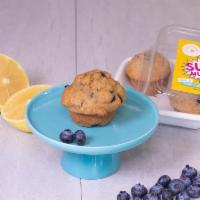 Lemon Blueberry Muffins · Our lemon muffin made with freshly grated lemon zest, lemon, yellow squash, apples, pears an...