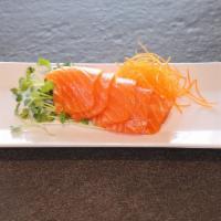Sake Sashimi · 5 pieces. Fresh salmon.