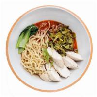 Dan Dan Noodle * · A thick sauce made of Chinese sesame paste, chilli oil, ground Sichuan pepper, soy sauce, bl...