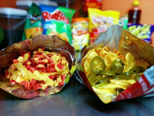 Dorinachos · Your choice of chips (prices vary) prepped with nacho cheese and your choice of different toppings, check them out.