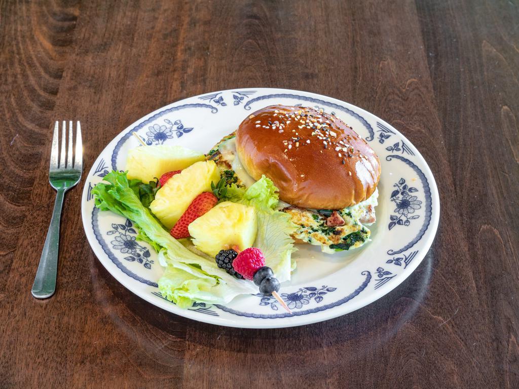 Eggstasy · Breakfast · Hamburgers · Lunch · Sandwiches · Waffles