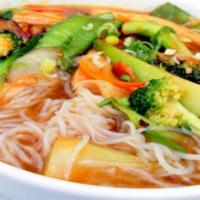 Exchange Noodle Soup · Warm-up with a bowl of noodle soup.  Choice of broth, protein, and noodles.