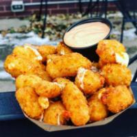 Fried Cheese Curds · Generous portion of fried cheese curds served with a side of chipotle mayo