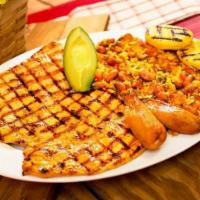 Grilled Chicken With Refried Beans (calentado & Pollo) · 