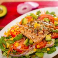 Grilled Salmon Salad · 