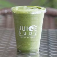 Jb1. Refreshing Greens Smoothie · Kale, spinach, pineapple, banana and apple juice. Veggie.