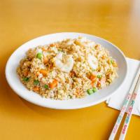 Shrimp Fried Rice 虾仁炒饭 · Stir-fried rice.