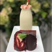 Red Velvet Yodels · classic vanilla milkshake
