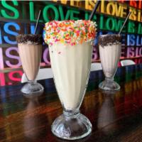 Vanilla Bean Milk Shake · rainbow sprinkles