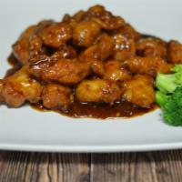 General Tso's Chicken Chef's Special · Tender lightly batter chicken sauteed in spicy sauce.