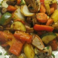 Grilled Veggies · fresh and flavorable grilled w balsamic vinaigrette