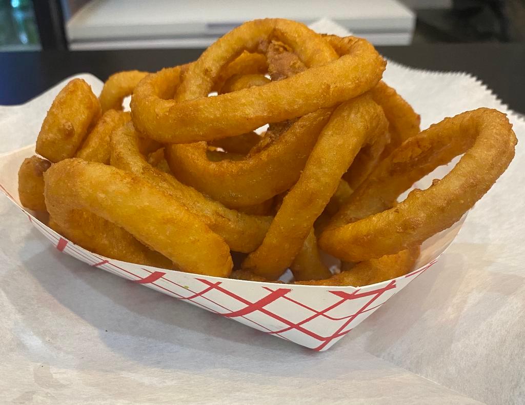 Onion Rings · Beer battered Onion Rings