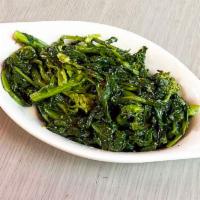 Friarielli · Sauteed Broccoli Rabe, Garlic, Olive Oil and Hot Pepper Flakes.