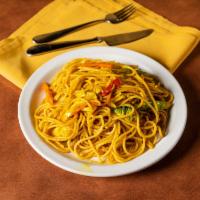Chow Chow Noodles · Fresh vegetables and wheat noodles, flavorfully seasoned. Wheat pasta or gluten free rice no...