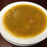 Potaje de Chicharos Jueves Special · Pea soup.