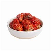 Meatballs with Tomato Ragu Marketbowl · Carman Ranch and Happy Valley beef and chicken meatballs (three), spicy tomato sauce. Contai...