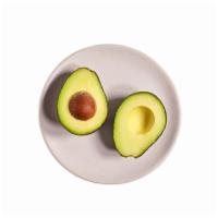 Avocado - Side · Half avocado, salt, extra virgin olive oil. Vegan.