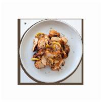 Charred Chicken - Side · Chicken thigh, lemon, spice marinade.