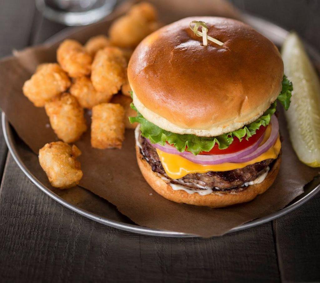 Build Your Own Burger · Fresh Angus beef burger served on a toasted brioche bun. Choose toppings.