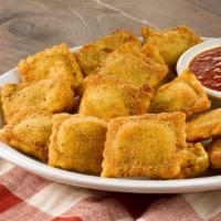 Toasted Ravioli (Sm) · Ricotta-filled ravioli, delicately handcrafted and fried, served with Prince marinara