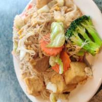 Singapore Stir-Fry Noodles · Singapore noodles stir-fried with beansprouts, broccoli, cabbage, carrots and eggs with your...