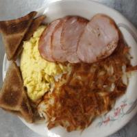 Canadian Bacon and Eggs · Real Canadian bacon hand carved into extra thick slices.