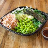 Snack Poke Bowl · Poke bowl with 1 scoop of fish. Served over rice or greens and customized with your choice o...
