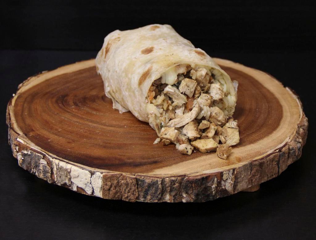Burrito · Includes rice, beans, lettuce, pico de gallo, cheese, salsa and sour cream.