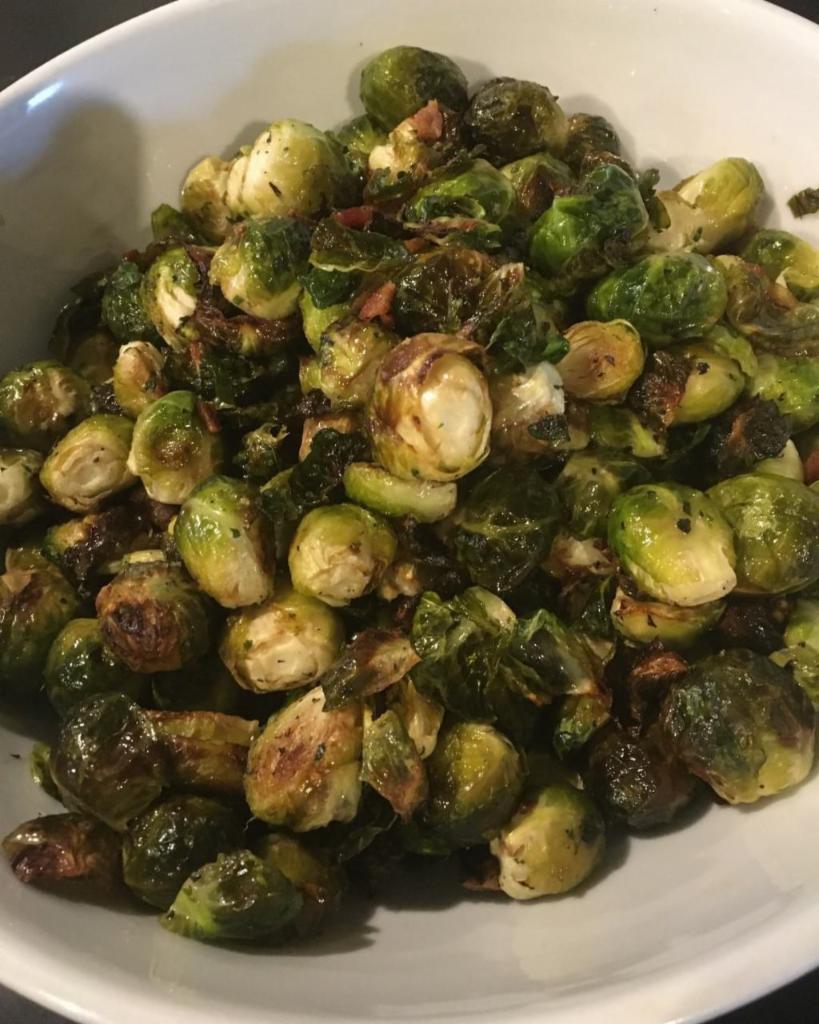 Roasted Brussels Sprouts with Applewood Bacon · 1/2 lb.