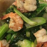 CHINESE BROCCOLI  · PAD PAK GAD NA:  Garlic, Chinese broccoli, and oyster sauce.