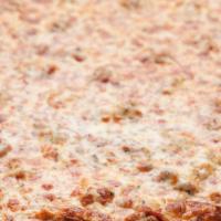 Cheese Thin Crust Pizza · Signature thin crust.