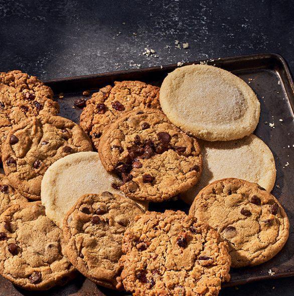 Dozen Cookies · An assortment of 12 freshly baked cookies, including: Chocolate Chip, Oatmeal Raisin, and Sugar. Allergens: none